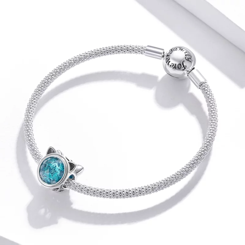 (image pour) Charm Style PANDORA Chat sarcelle - SCC1800 - Afficher 3