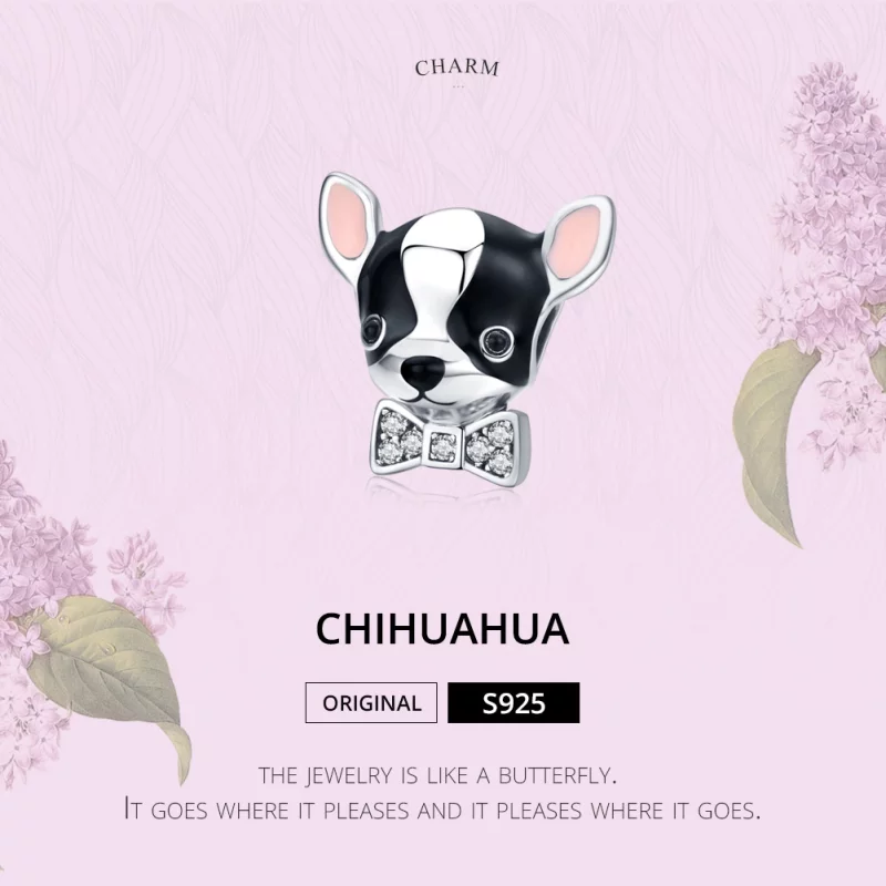 (image pour) Charm Style PANDORA Chihuahua - SCC1310 - Afficher 3