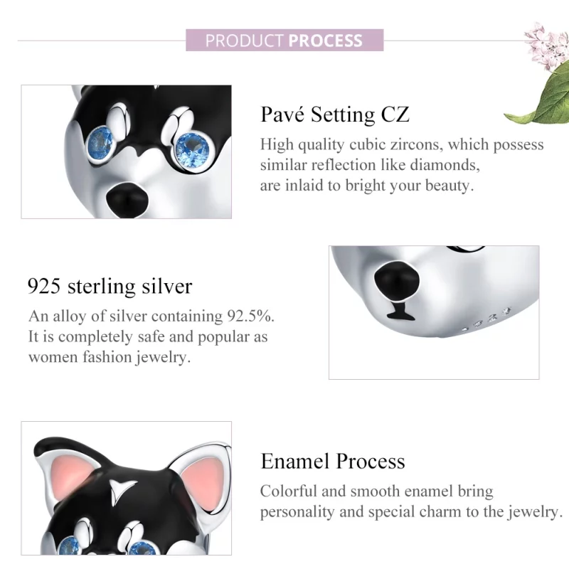 (image pour) Charm Style PANDORA Chiot - BSC191 - Afficher 8