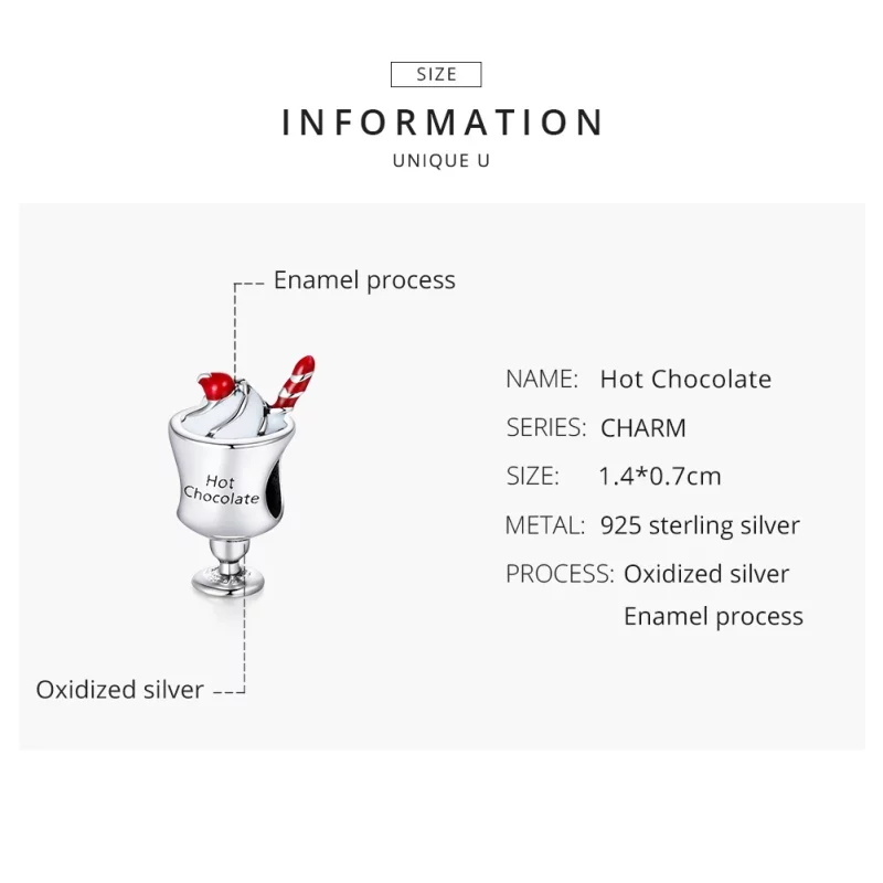 (image pour) Charm Style PANDORA Chocolat chaud - SCC1495 - Afficher 8
