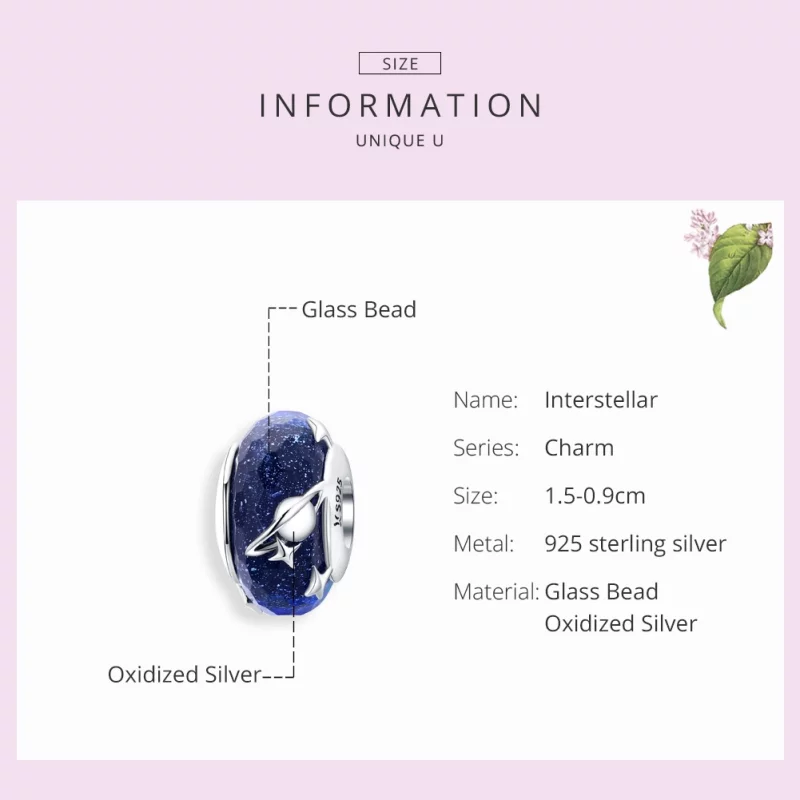 (image pour) Charm Style PANDORA Ciel étoilé - SCC1284 - Afficher 2