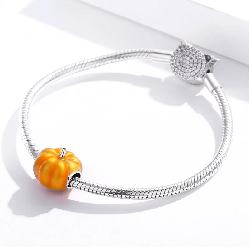 (image pour) Charm Style PANDORA Citrouille mignonne - BSC333 - Afficher 3