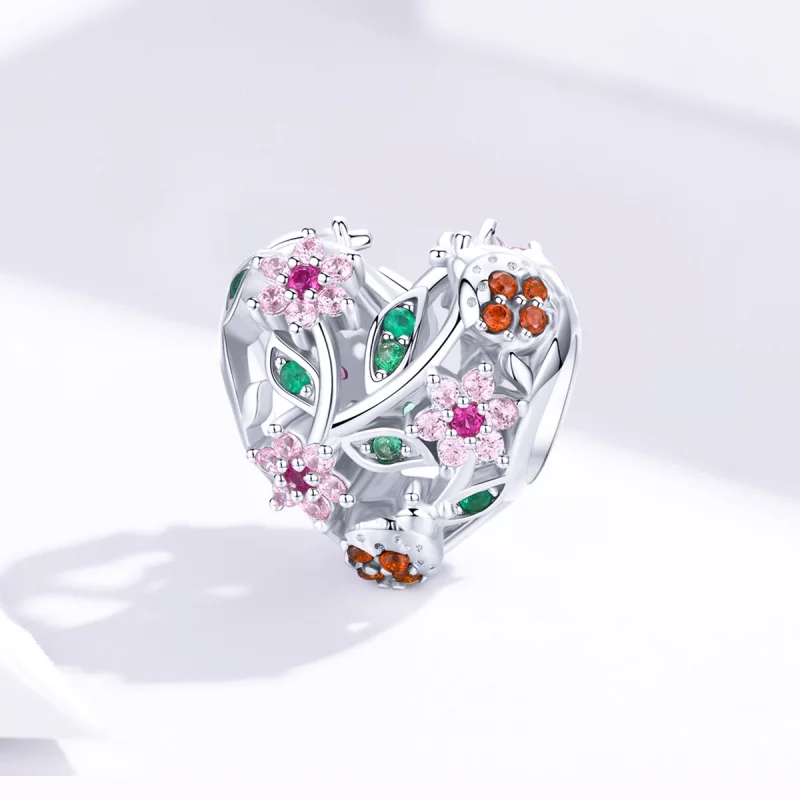 (image pour) Charm Style PANDORA Coccinelle & Fleurs - BSC117 - Afficher 2