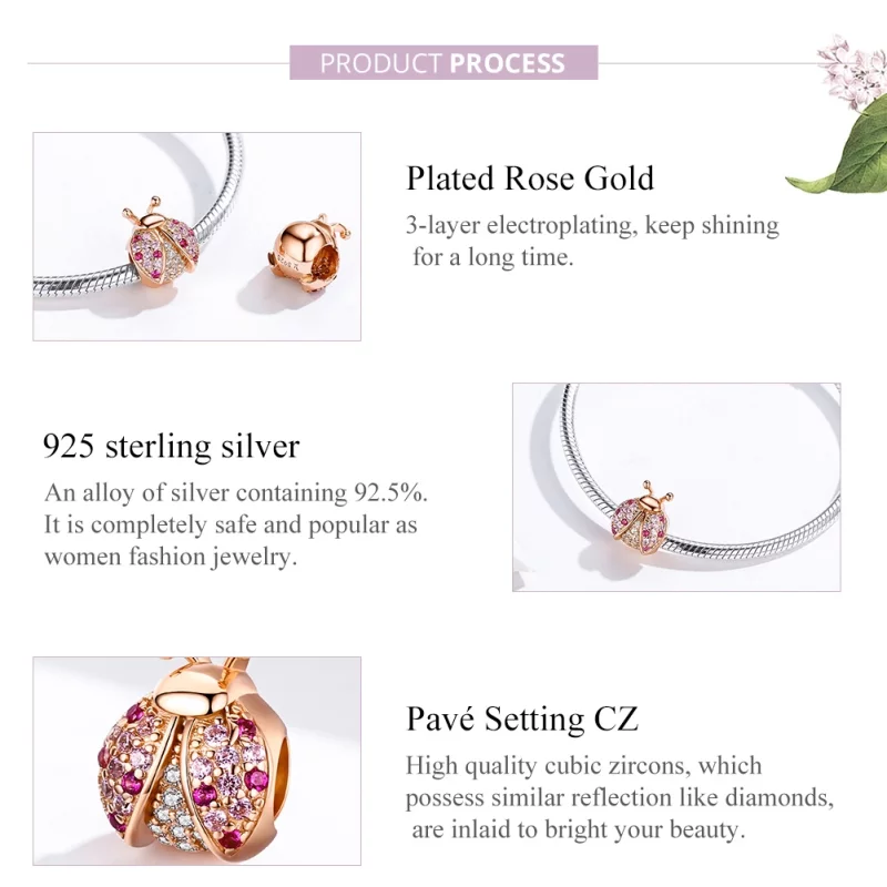 (image pour) Charm Style PANDORA Coccinelle - SCC1120-C - Afficher 2