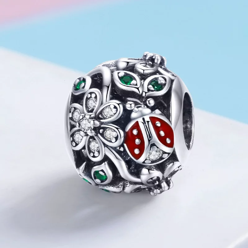 (image pour) Charm Style PANDORA Coccinelles et Fleurs - SCC926 - Afficher 2