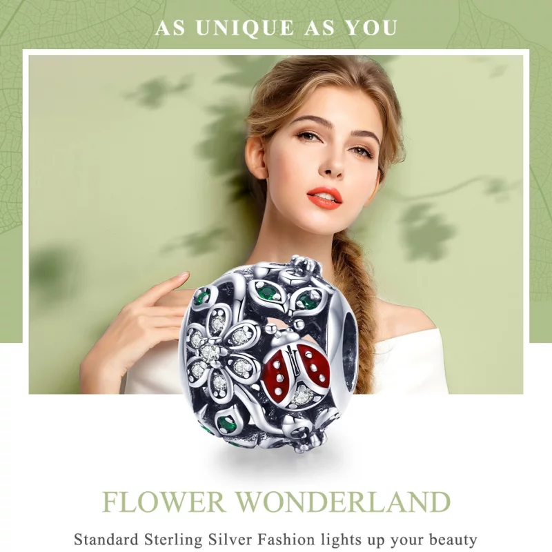 (image pour) Charm Style PANDORA Coccinelles et Fleurs - SCC926 - Afficher 6