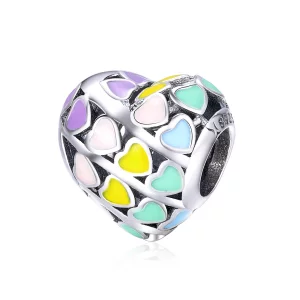 (image pour) Charm Style PANDORA Coeur arc-en-ciel - SCC902