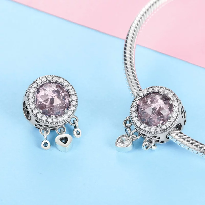 (image pour) Charm Style PANDORA Coeur brillant - SCC998 - Afficher 3