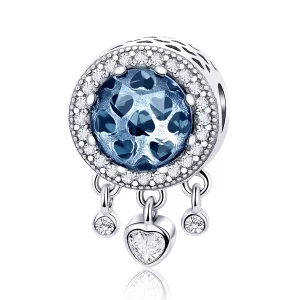 Charm Style PANDORA Coeur de cristal brillant - SCC724 (image pour) Charm Style PANDORA Coeur de cristal brillant - SCC724