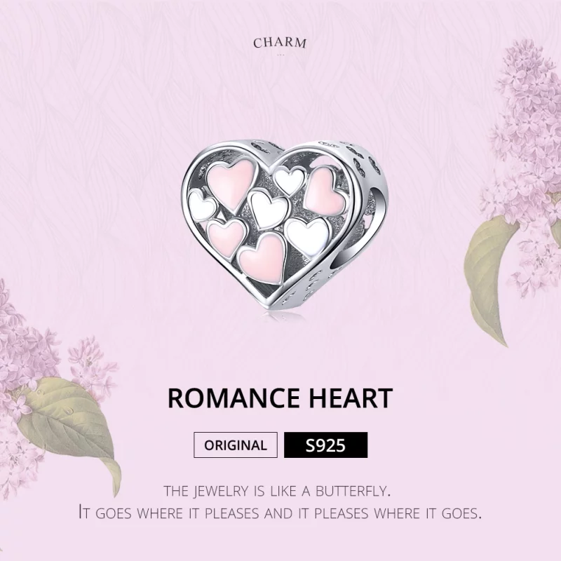 (image pour) Charm Style PANDORA Coeur Romantique - SCC1423 - Afficher 6