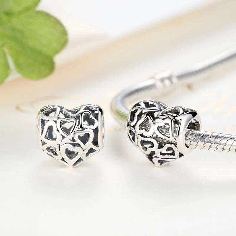 (image pour) Charm Style PANDORA Coeurs Ajourés - SCC024 - Afficher 2