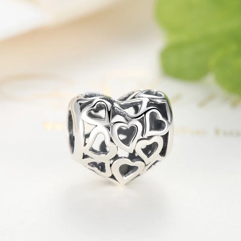 (image pour) Charm Style PANDORA Coeurs Ajourés - SCC024 - Afficher 6