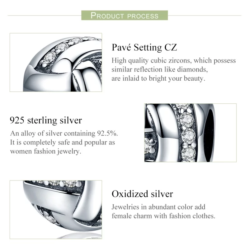 (image pour) Charm Style PANDORA Complexe Scintillant - SCC302 - Afficher 6