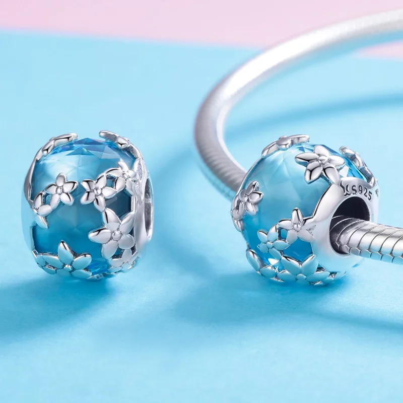 (image pour) Charm Style PANDORA Confession d'Aigue-marine Daisy - SCC878 - Afficher 4