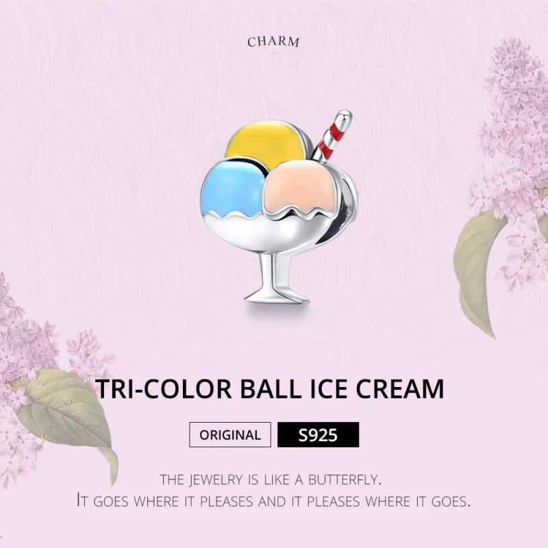 (image pour) Charm Style PANDORA Crème glacée boule tricolore - SCC1532 - Afficher 6