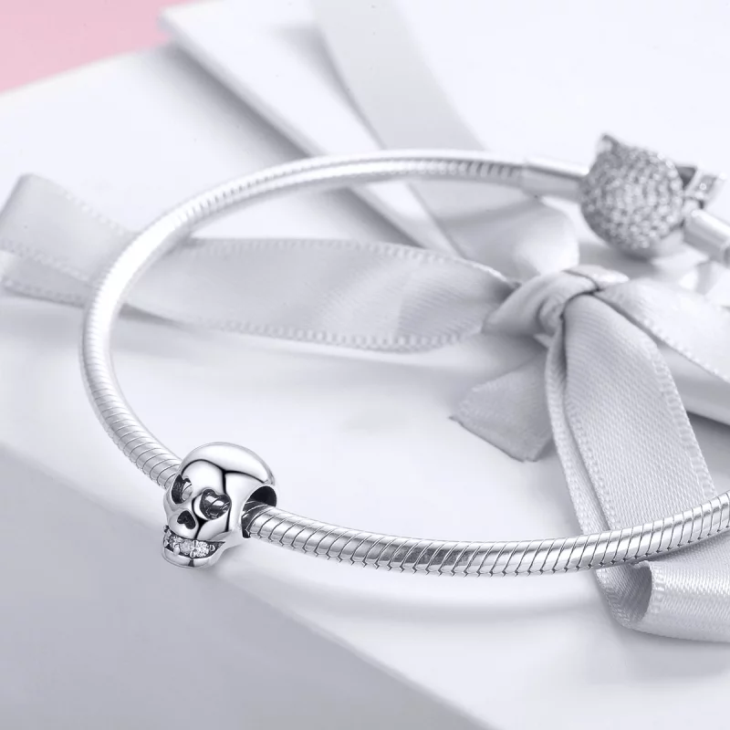 (image pour) Charm Style PANDORA Crâne blanc - SCC965 - Afficher 3