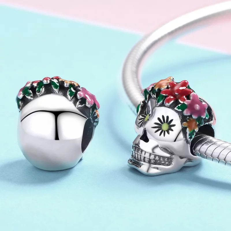 (image pour) Charm Style PANDORA Crâne de sucre - SCC888 - Afficher 3