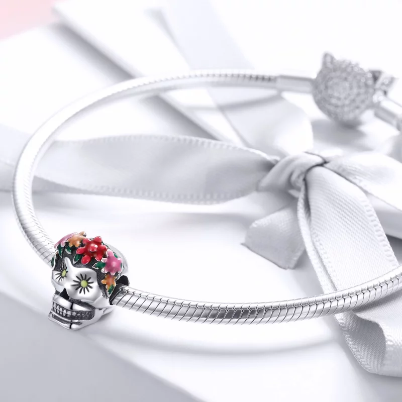 (image pour) Charm Style PANDORA Crâne de sucre - SCC888 - Afficher 4