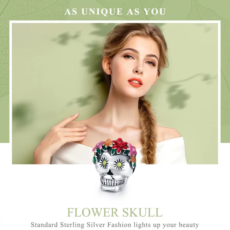 (image pour) Charm Style PANDORA Crâne de sucre - SCC888 - Afficher 6