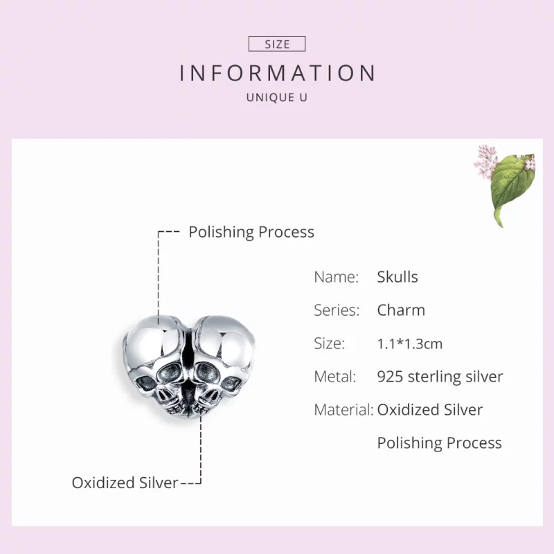 (image pour) Charm Style PANDORA Crânes - SCC1519 - Afficher 7