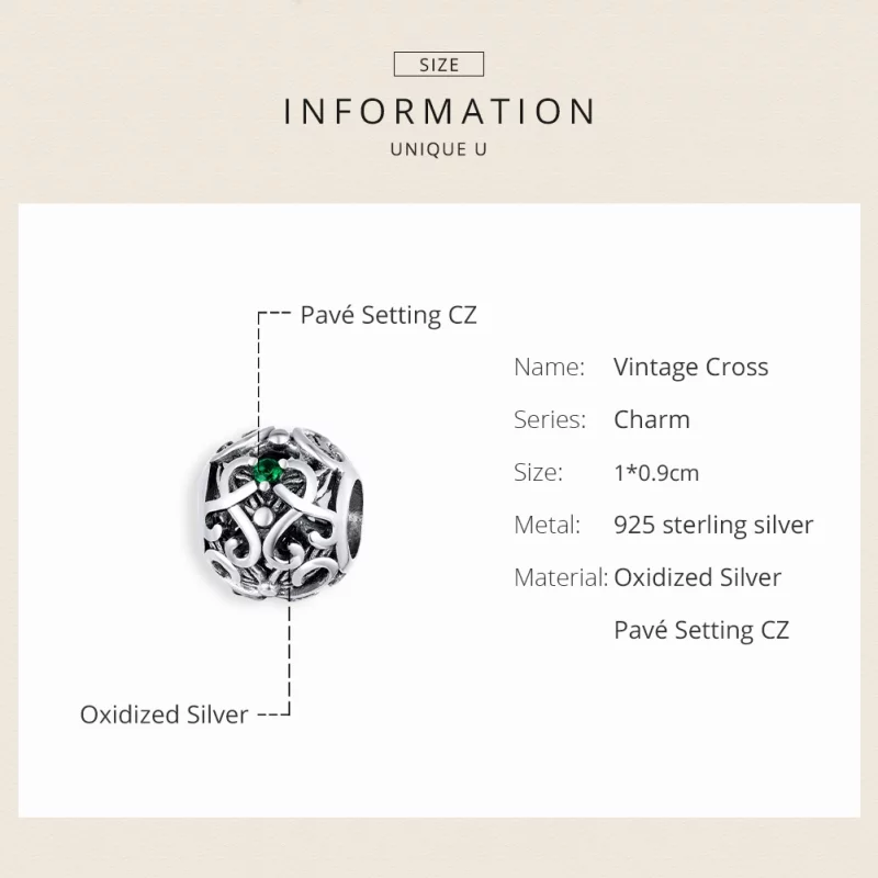 (image pour) Charm Style PANDORA Croix ancienne - SCC1511 - Afficher 6