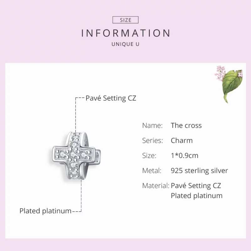 (image pour) Charm Style PANDORA Croix - SCC1292 - Afficher 2
