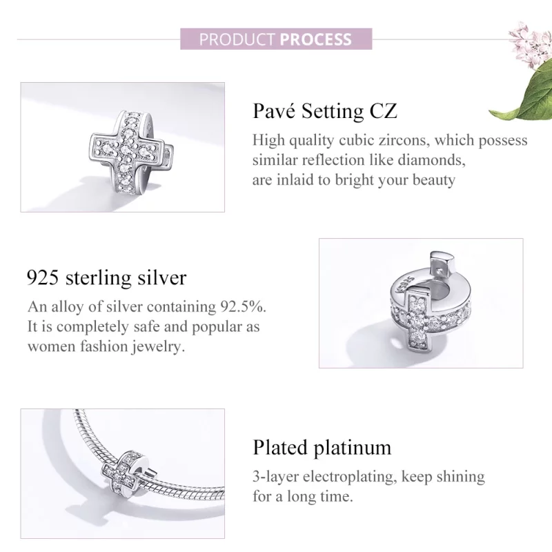 (image pour) Charm Style PANDORA Croix - SCC1292 - Afficher 3