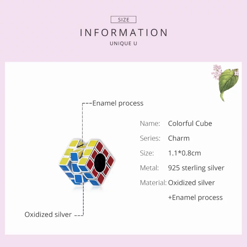 (image pour) Charm Style PANDORA Cube coloré - SCC1640 - Afficher 7