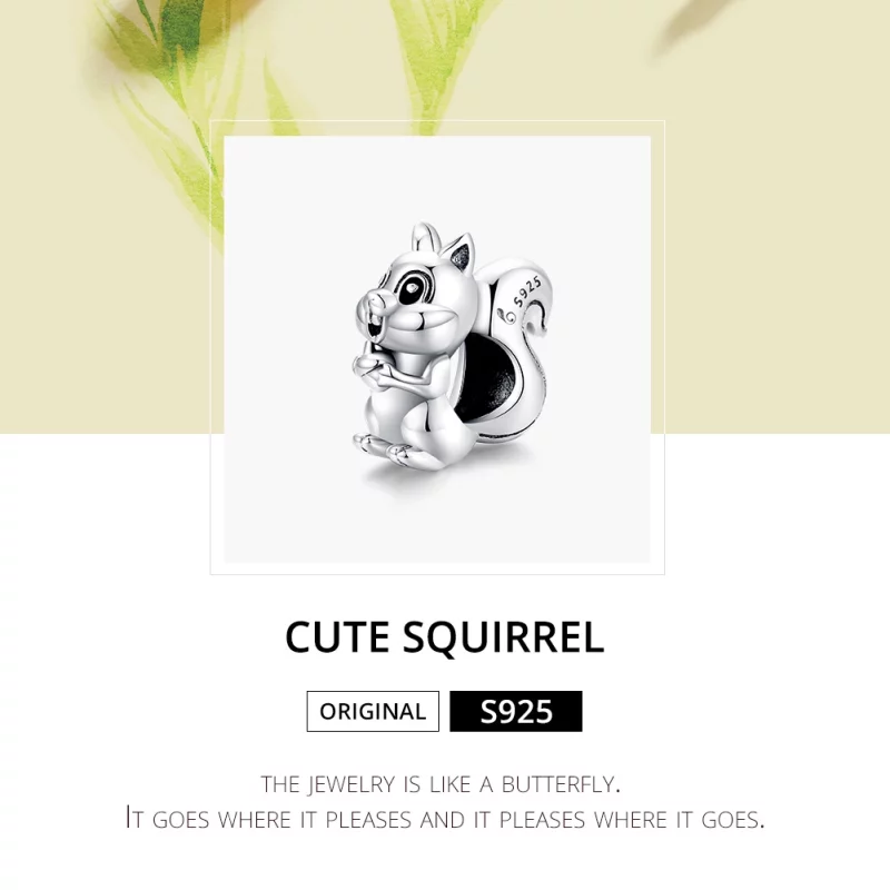 (image pour) Charm Style PANDORA Écureuil mignon - BSC338 - Afficher 6