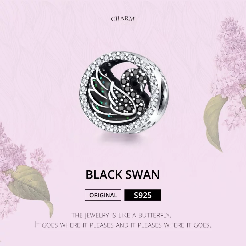 (image pour) Charm Style PANDORA Cygne noir - SCC1342 - Afficher 6