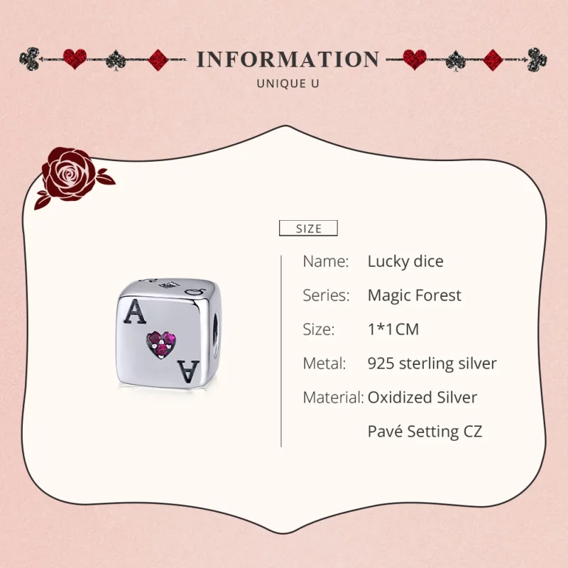 (image pour) Charm Style PANDORA Dés d'amour - SCC1440 - Afficher 7