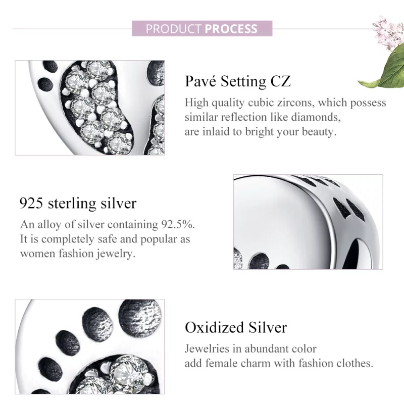 (image pour) Charm Style PANDORA Empreintes - SCC1395 - Afficher 7