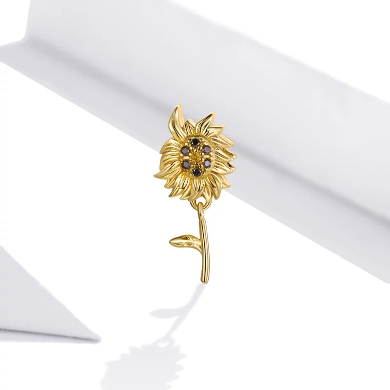 (image pour) Charm style Pandora en forme de fleur de soleil - BSC425 - Afficher 2