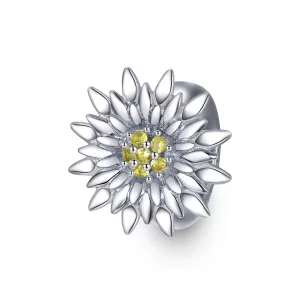 (image pour) Charm style Pandora en forme de tournesol - SCC1765