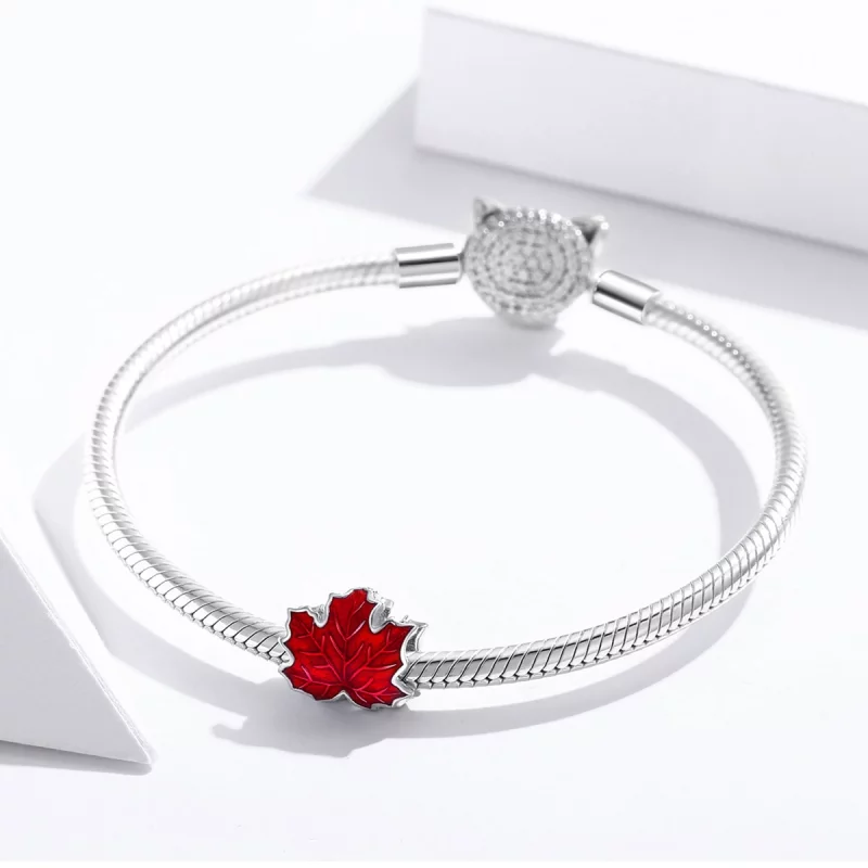 (image pour) Charm Style PANDORA feuille d'érable - BSC335 - Afficher 3