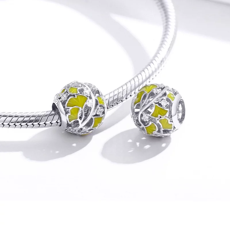 (image pour) Charm Style PANDORA Feuilles de Ginkgo élégantes - BSC334 - Afficher 4