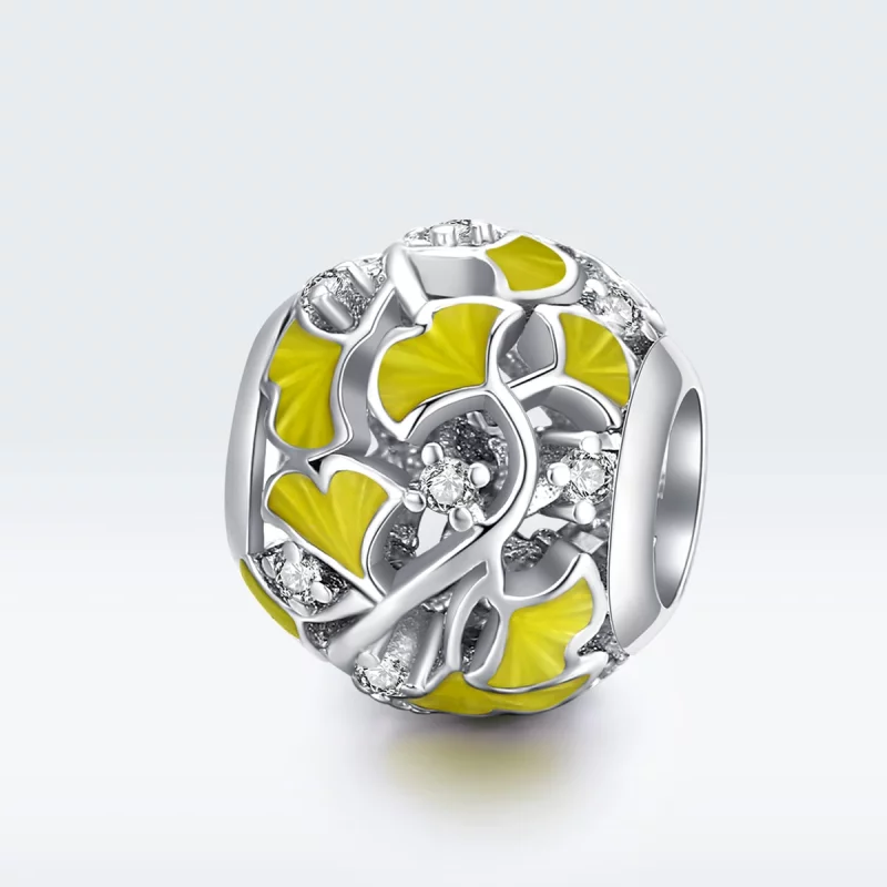 (image pour) Charm Style PANDORA Feuilles de Ginkgo élégantes - BSC334 - Afficher 5