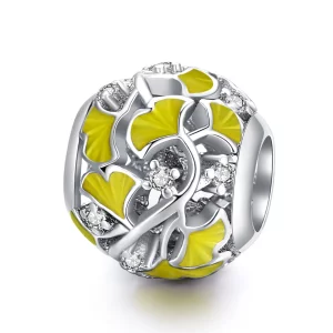 (image pour) Charm Style PANDORA Feuilles de Ginkgo élégantes - BSC334