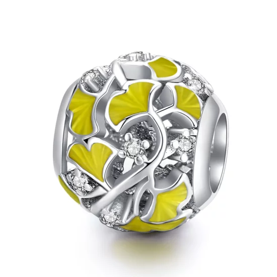 (image pour) Charm Style PANDORA Feuilles de Ginkgo élégantes - BSC334
