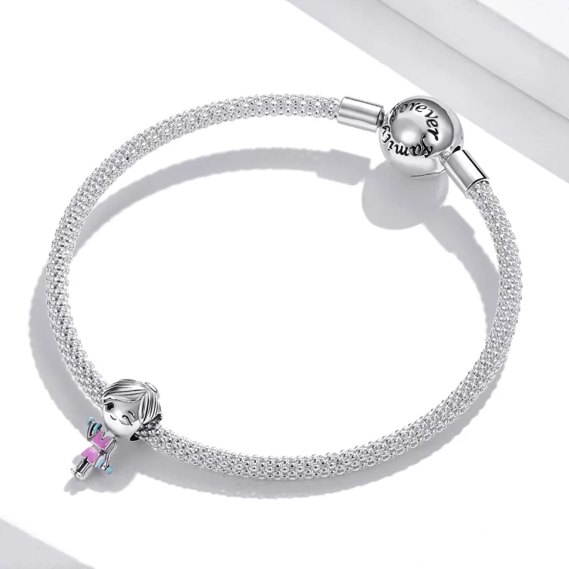 (image pour) Charm style Pandora Fitness Girl - BSC488 - Afficher 3