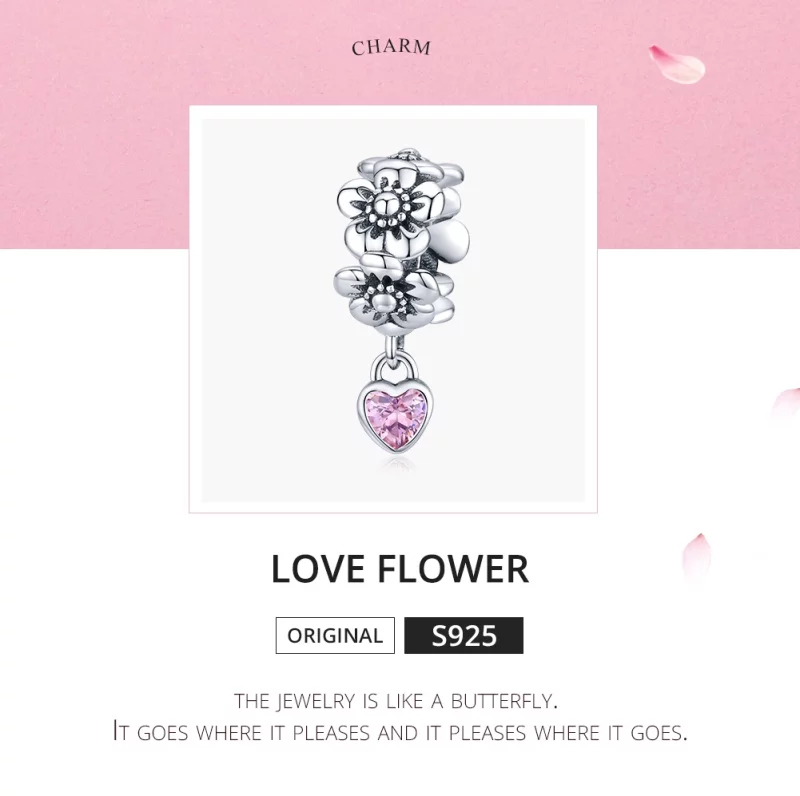 (image pour) Charm Style PANDORA Fleur d'amour - SCC1485 - Afficher 5