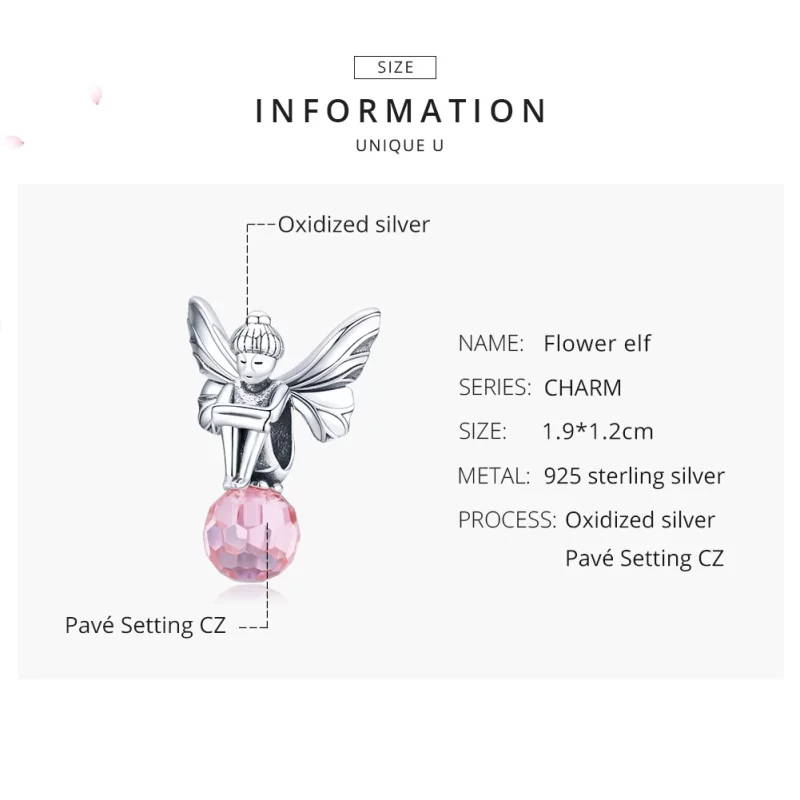(image pour) Charm Style PANDORA Fleur Elfe - SCC1483 - Afficher 7