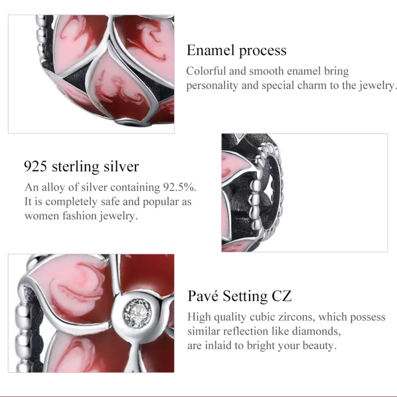 (image pour) Charm Style PANDORA Fleur épanouie - SCC1707 - Afficher 7