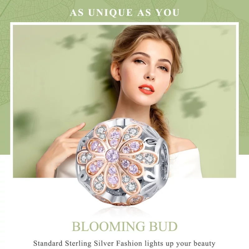 (image pour) Charm Style PANDORA Fleurs - SCC922 - Afficher 6