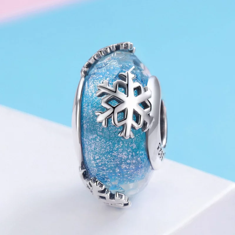 (image pour) Charm Style PANDORA Flocons de neige gelés d'hiver - SCC862 - Afficher 2