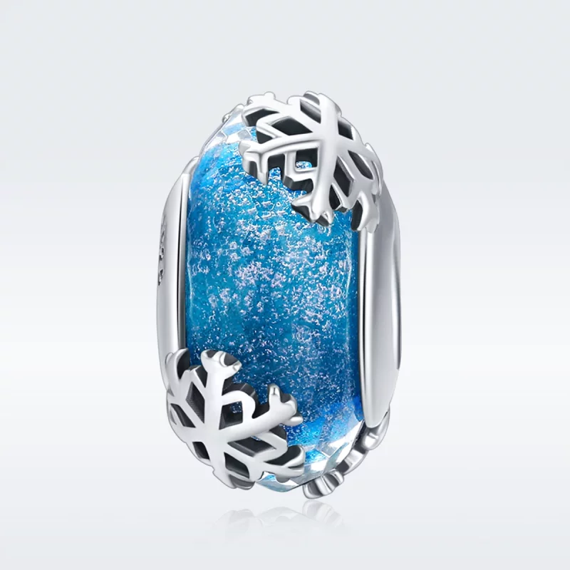 (image pour) Charm Style PANDORA Flocons de neige gelés d'hiver - SCC862 - Afficher 3