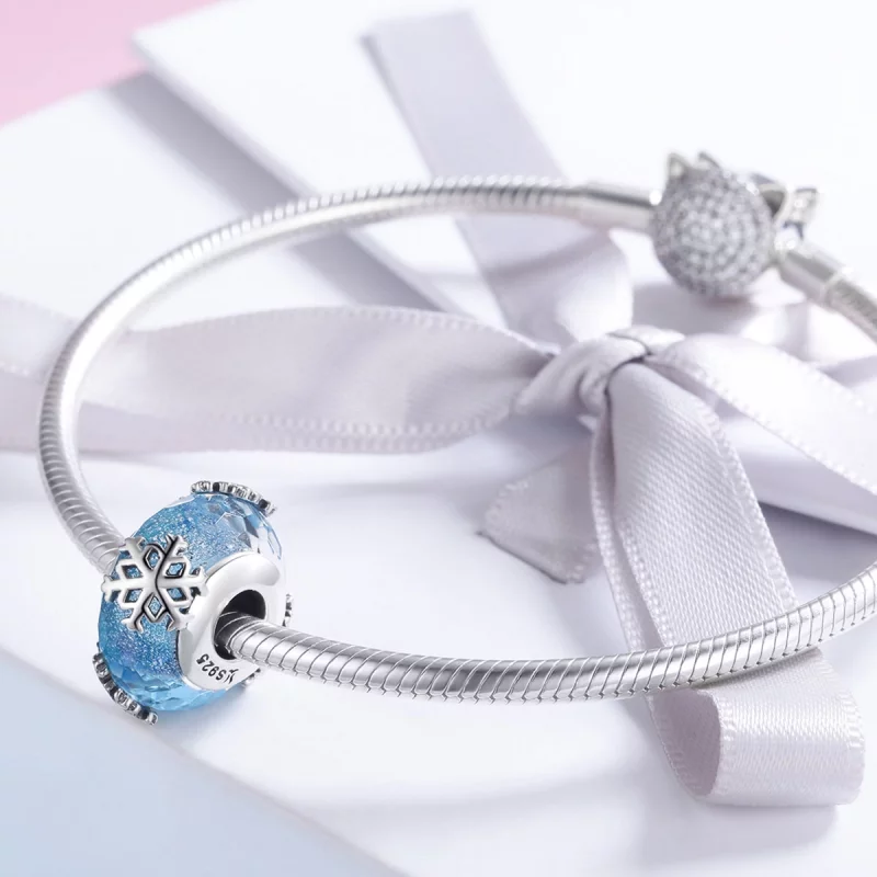 (image pour) Charm Style PANDORA Flocons de neige gelés d'hiver - SCC862 - Afficher 4
