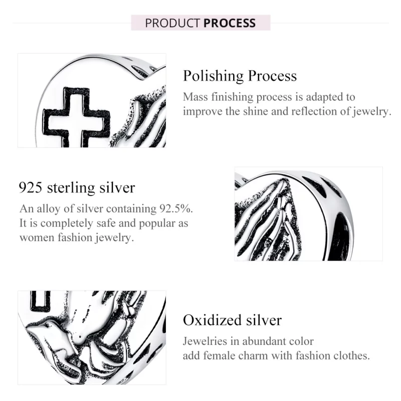 (image pour) Charm Style PANDORA Foi - BSC317 - Afficher 7