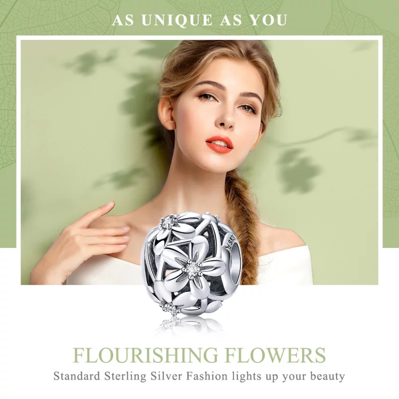 (image pour) Charm Style PANDORA Forme de fleur - SCC729 - Afficher 6