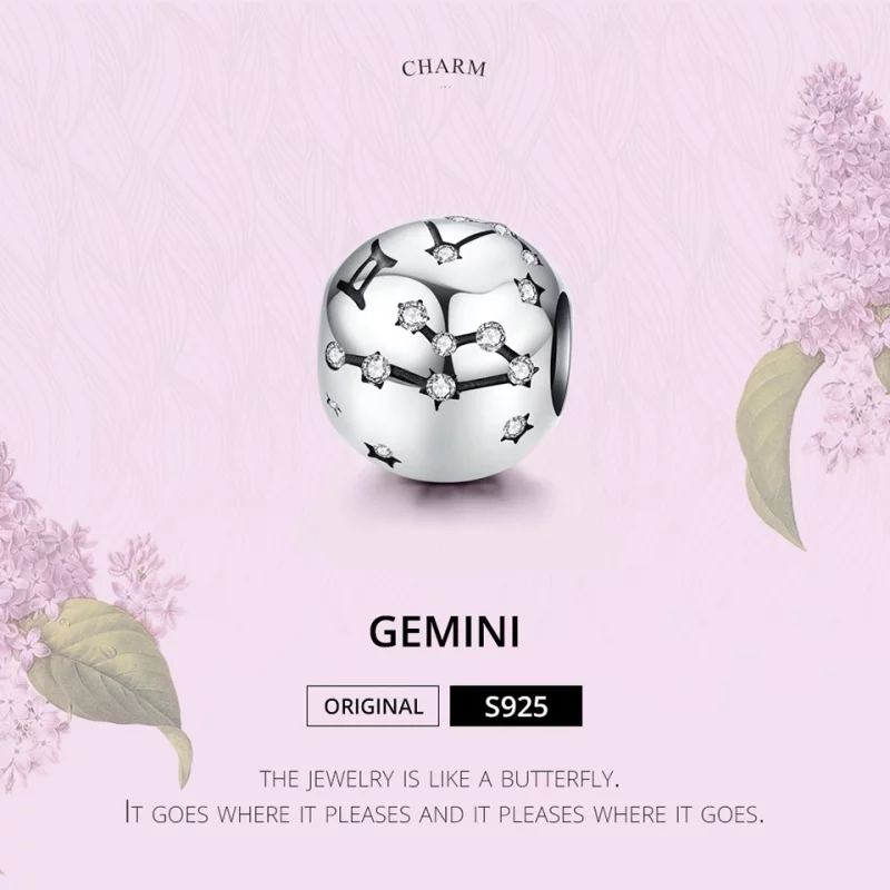 (image pour) Charm Style PANDORA Gémeaux - SCC1218-3 - Afficher 3